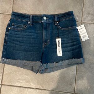 William Rast Blue Denim Shorts